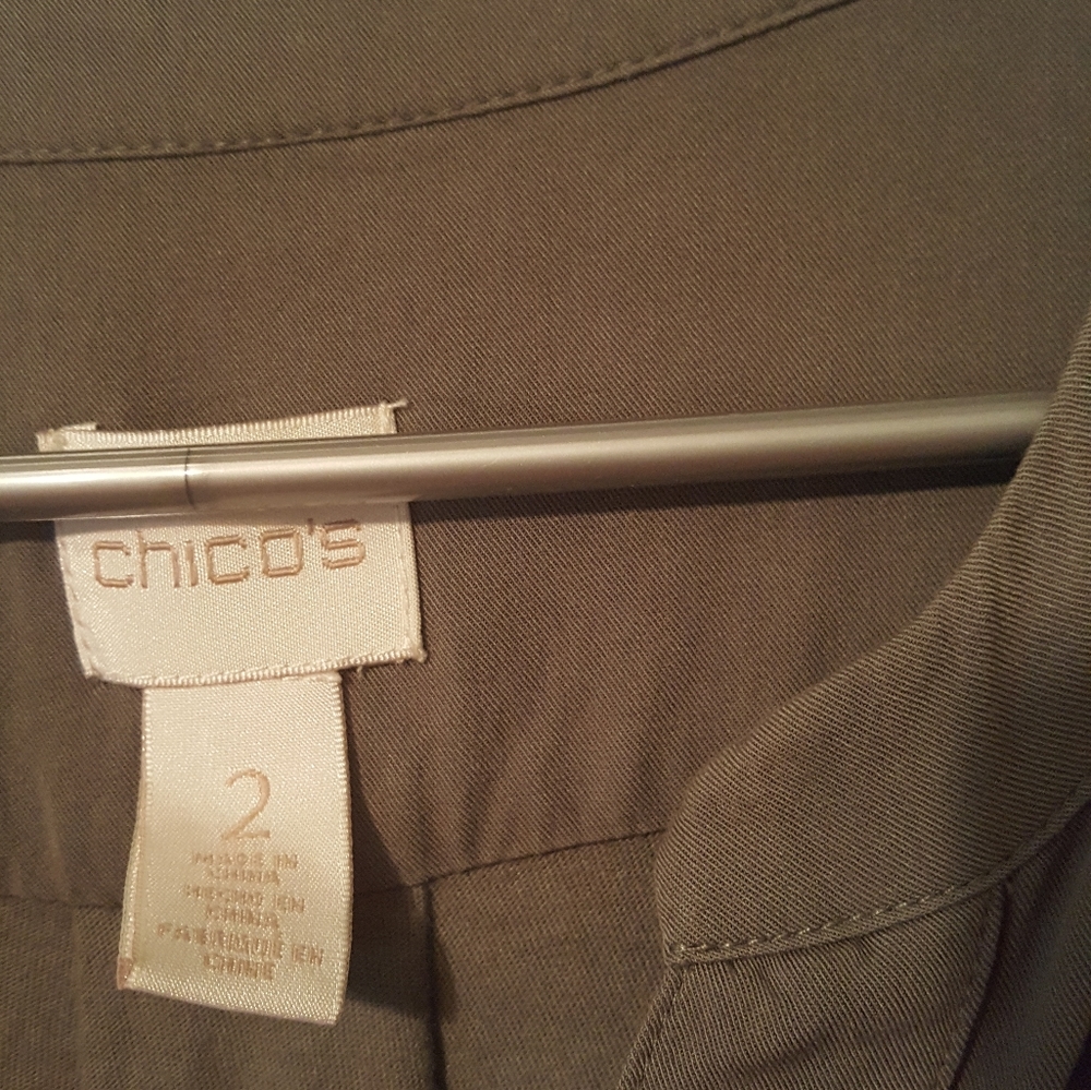 Drab olive green 3/4 to long sleeve too